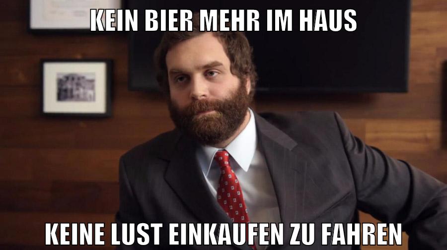 kein bier mehr im haus keine lust einkaufen zu fahren