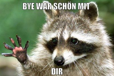 bye war schön mit dir