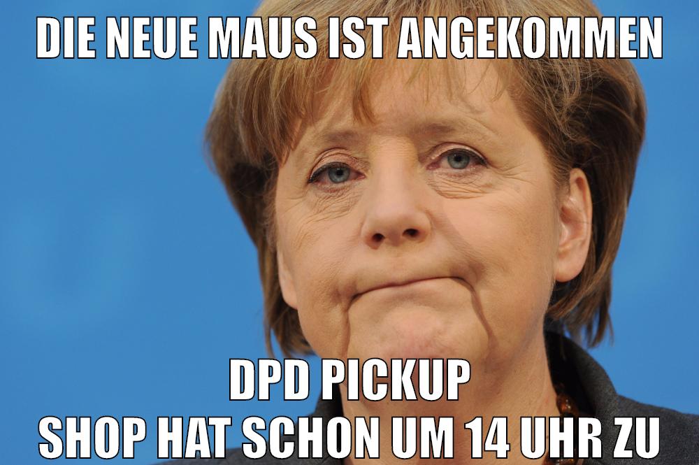 die neue maus ist angekommen dpd pickup shop hat schon um 14 uhr zu