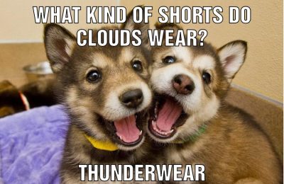 what kind of shorts do clouds wear? thunderwear