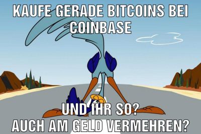 Kaufe gerade Bitcoins bei Coinbase und ihr so? auch am geld vermehren?