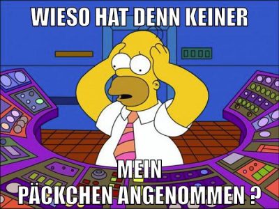 wieso hat denn keiner mein päckchen angenommen ?