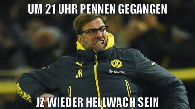 um 21 Uhr pennen gegangen jz wieder hellwach sein