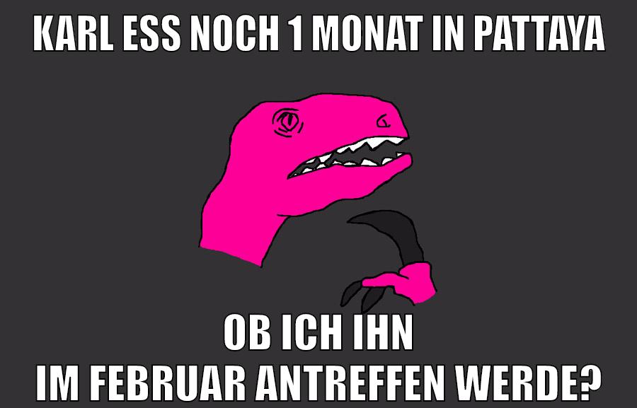 karl ess noch 1 monat in pattaya ob ich ihn im februar antreffen werde?