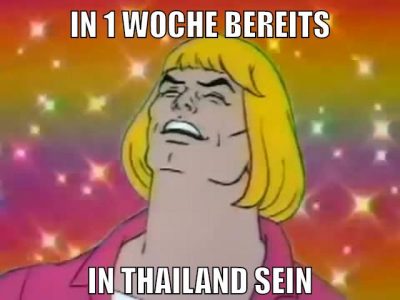 in 1 woche bereits in thailand sein