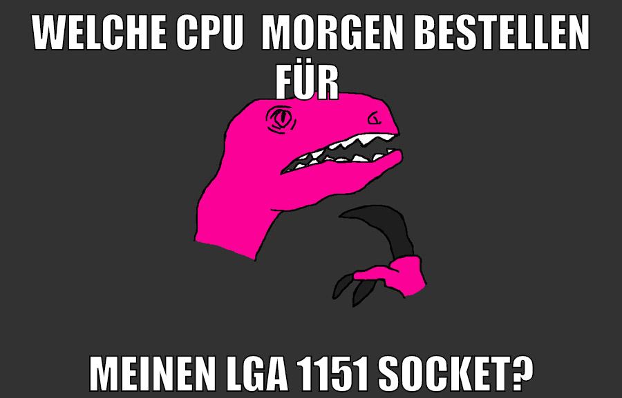 welche cpu  morgen bestellen für meinen LGA 1151 socket?