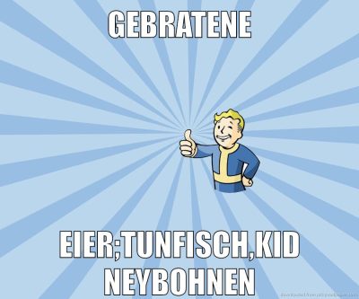gebratene Eier;tunfisch,kidneybohnen