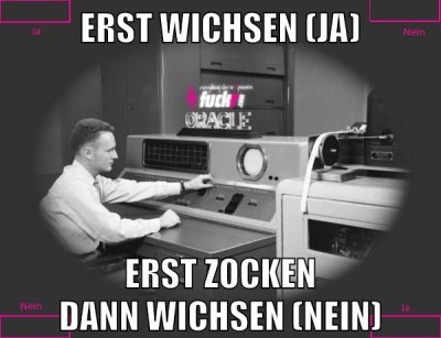 Erst wichsen (ja) Erst zocken dann wichsen (nein)