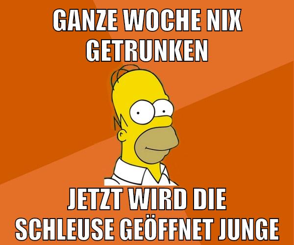 ganze woche nix getrunken jetzt wird die schleuse geöffnet junge