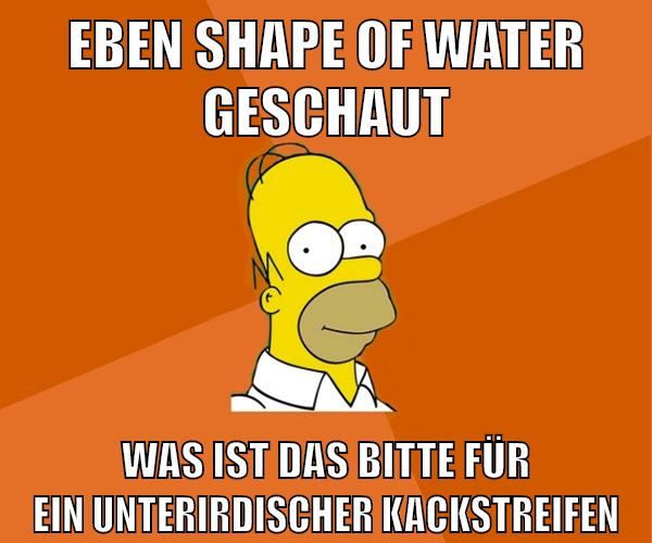 eben shape of water geschaut was ist das bitte für ein unterirdischer kackstreifen