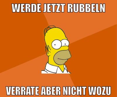 werde jetzt rubbeln verrate aber nicht wozu