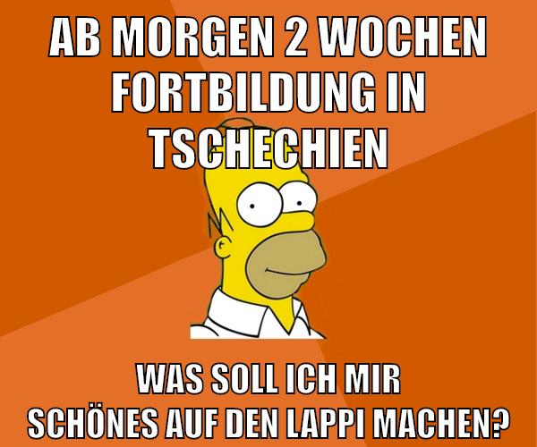 ab morgen 2 wochen fortbildung in tschechien was soll ich mir schönes auf den lappi machen?
