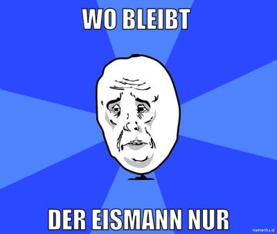 wo bleibt der Eismann nur