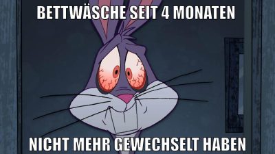 Bettwäsche seit 4 Monaten nicht mehr gewechselt haben