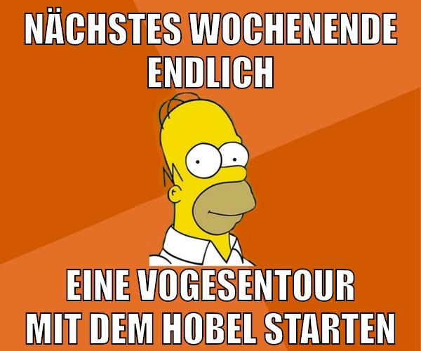 nächstes wochenende endlich eine vogesentour mit dem hobel starten