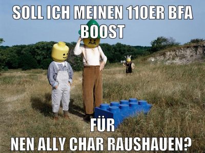 soll ich meinen 110er bfa boost für nen ally char raushauen?