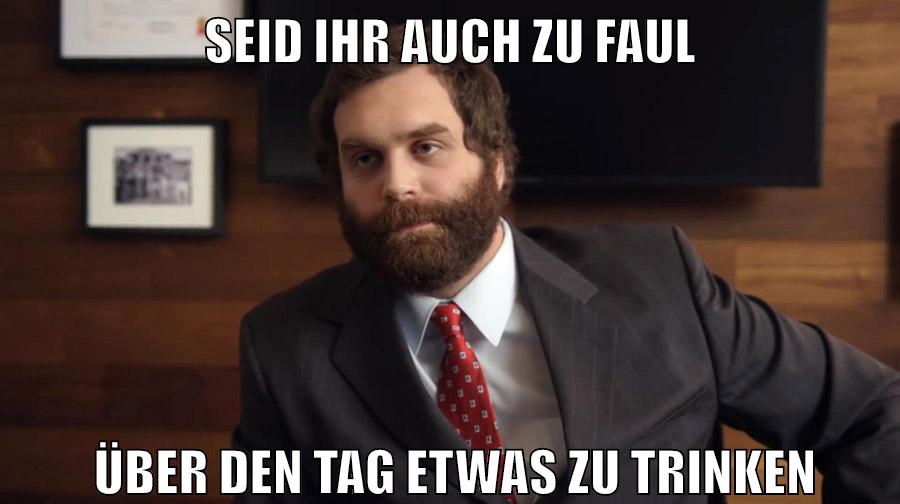 seid ihr auch zu faul über den tag etwas zu trinken