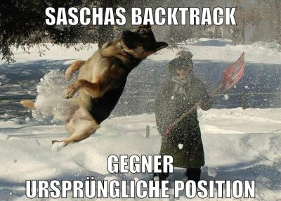 saschas backtrack gegner ursprüngliche position