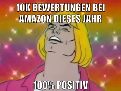 10k bewertungen bei amazon dieses jahr 100% positiv