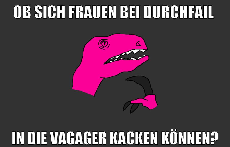 ob sich frauen bei durchfail in die vagager kacken können?