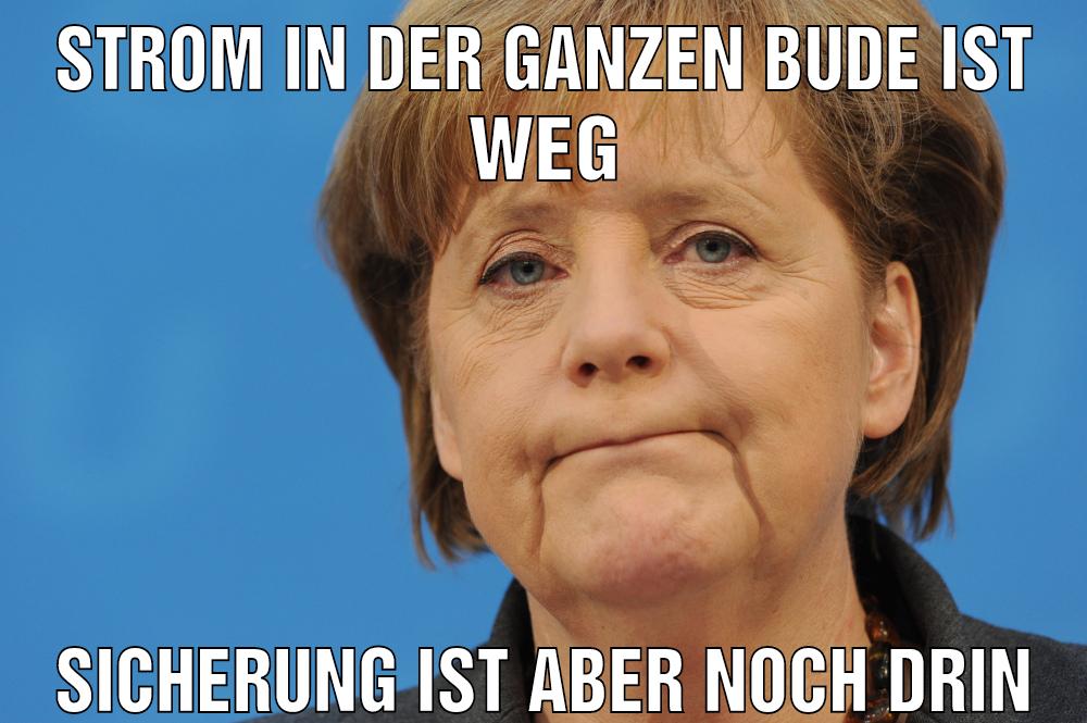 Strom in der ganzen bude ist weg Sicherung ist aber noch drin