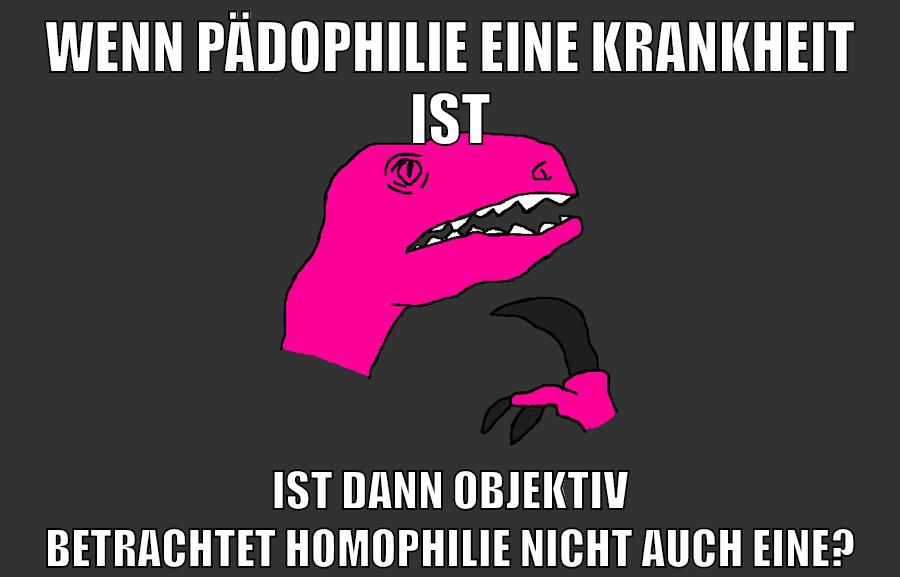 wenn Pädophilie eine krankheit ist ist dann objektiv betrachtet Homophilie nicht auch eine?