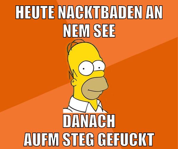heute nacktbaden an nem see danach aufm steg gefuckt