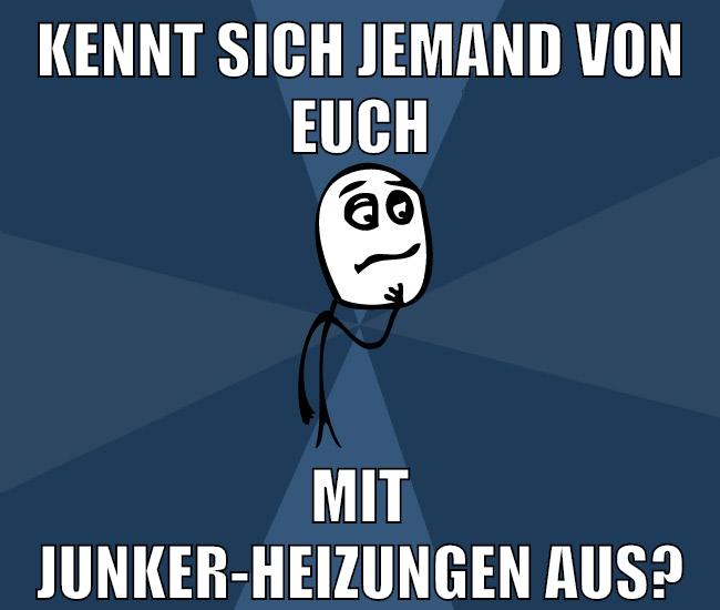Kennt sich jemand von euch mit JUNKER-Heizungen aus?