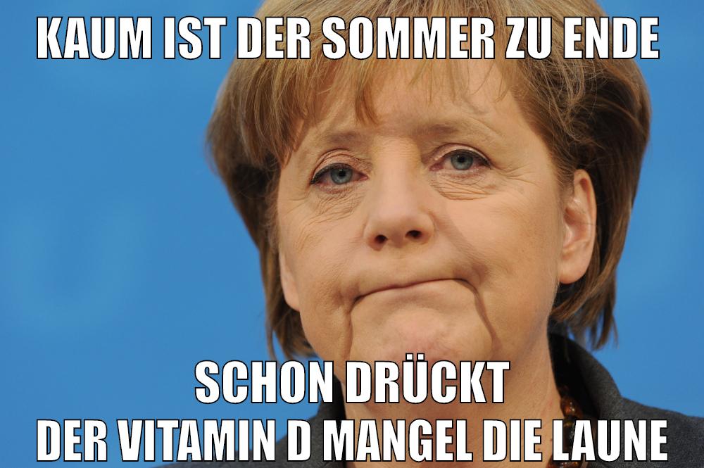 kaum ist der sommer zu ende schon drückt der vitamin D mangel die laune