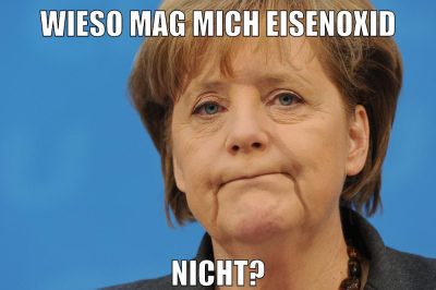 wieso mag mich eisenoxid nicht?