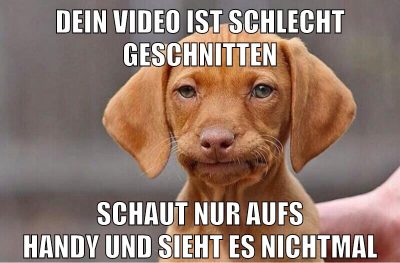 dein video ist schlecht geschnitten schaut nur aufs handy und sieht es nichtmal