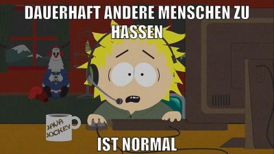 dauerhaft andere menschen zu hassen ist normal
