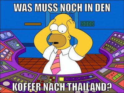 Was muss noch in den koffer nach Thailand?