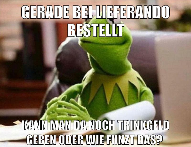 gerade bei lieferando bestellt kann man da noch trinkgeld geben oder wie funzt das?