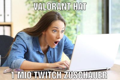 Valorant hat 1 Mio twitch Zuschauer