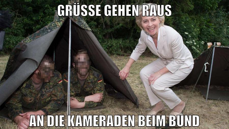 Grüße gehen raus an die Kameraden beim Bund
