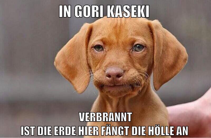 in gori kaseki verbrannt ist die erde hier fängt die hölle an