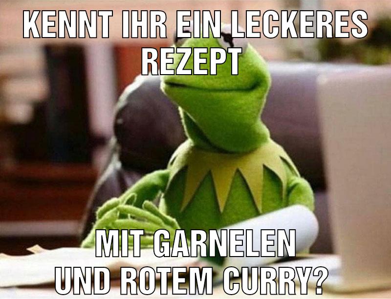 Kennt ihr ein leckeres Rezept Mit Garnelen und rotem Curry?
