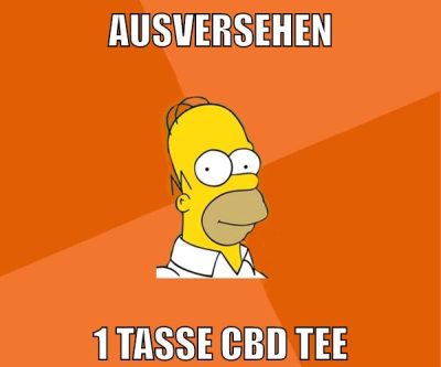 ausversehen 1 tasse cbd tee