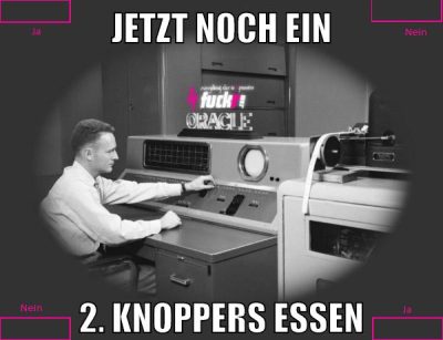 jetzt noch ein 2. knoppers essen
