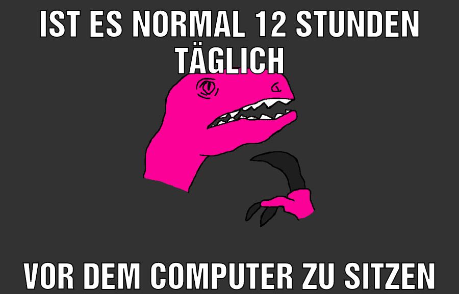 Ist es normal 12 stunden täglich Vor dem computer zu sitzen
