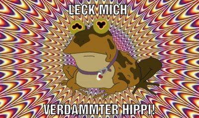 Leck mich Verdammter Hippi!