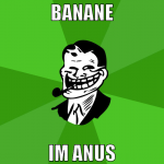 Banane im Anus