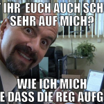 freut ihr  euch auch schon so sehr auf mich? wie i