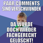 Paar comments sind verschwunden Da wurde doch wied