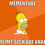 mementual reimt sich auf anal