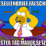 gesellenbrief fälschen erster tag mauer setzen