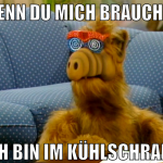 Wenn du mich brauchst ich bin im Kühlschrank