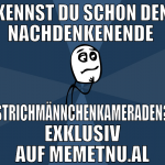 Kennst du schon den nachdenkenende  Strichmännchen