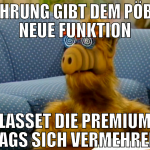 führung gibt dem pöbel neue funktion lasset die pr